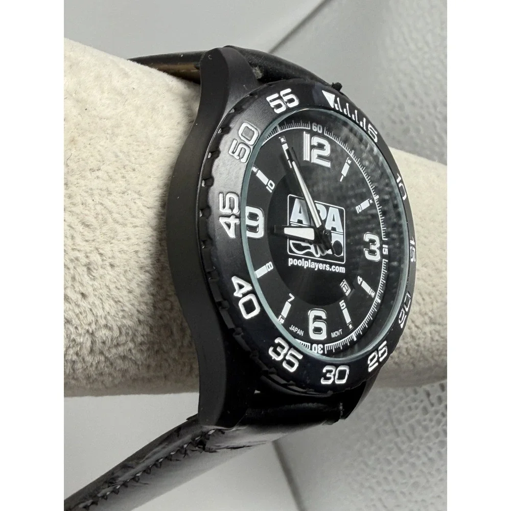 APA American Poolplayers Association New Battery‎ Mens Watch 44MM 8.5